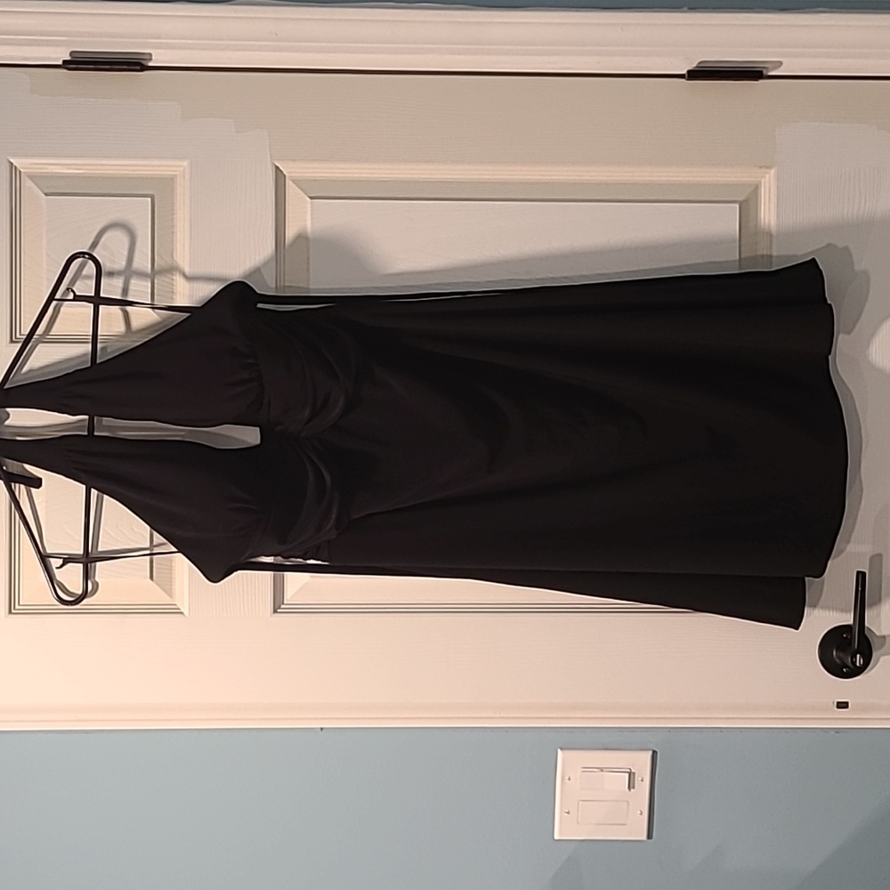 Black halter dress